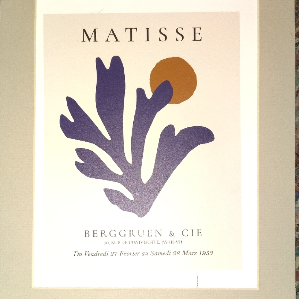 Matisse Art Print with Purple and Orange